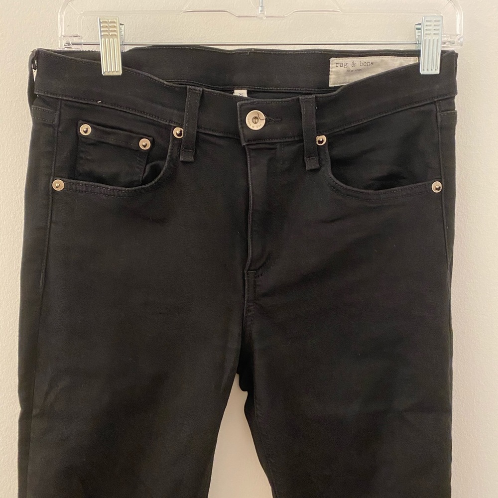 Rag & Bone black ankle skinny jeans
